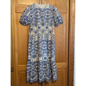 MOTF Blue and White Patterned Dress